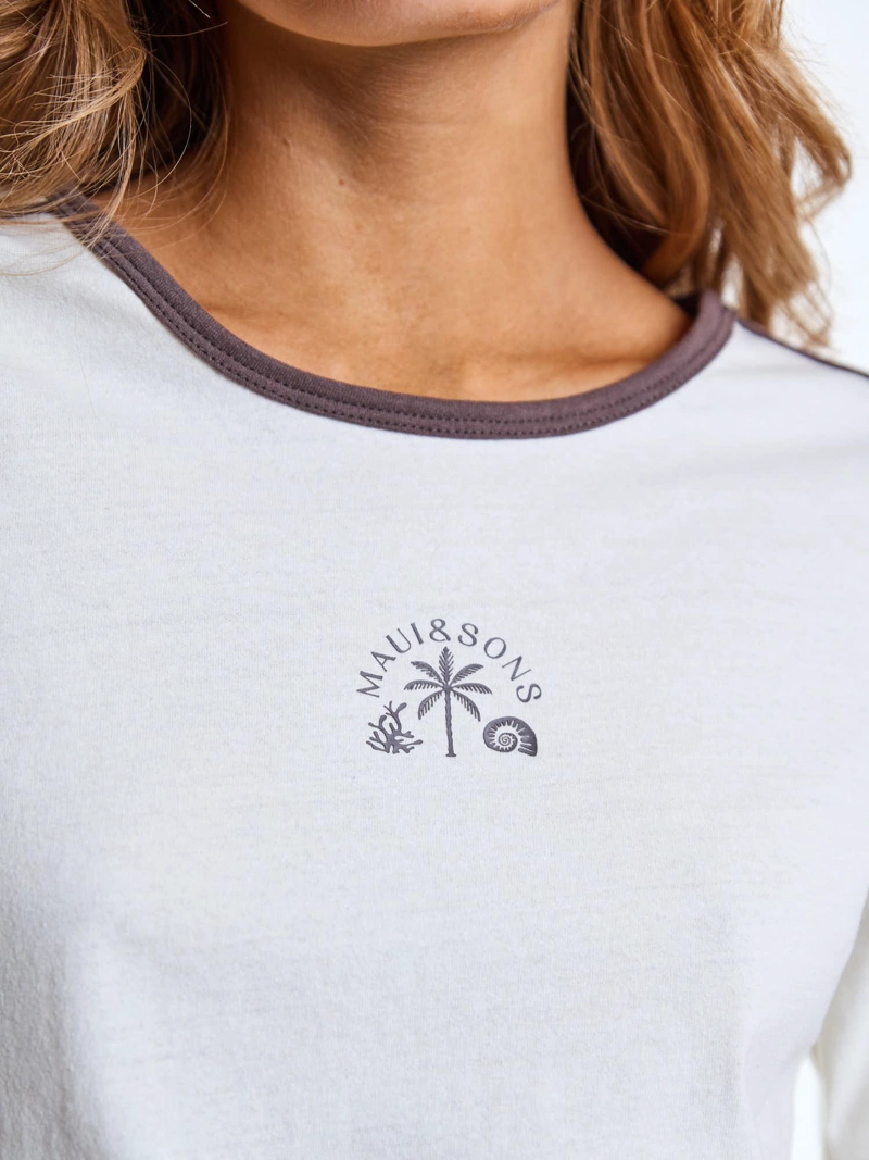 POLERA ML LUMA BEIGE MUJER MAUI AND SONS - 5