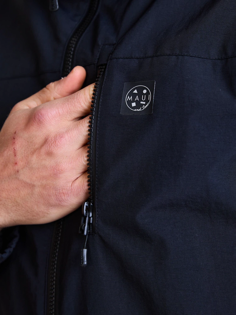 CORTAVIENTO CORAL NEGRO HOMBRE MAUI AND SONS - 5