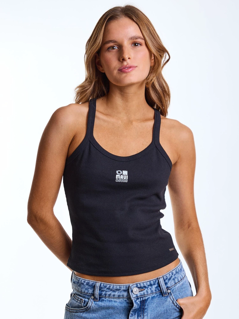 POLERA SM SIENNA NEGRO MUJER MAUI AND SONS - 1