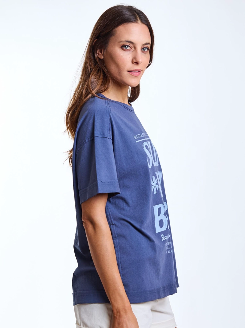 POLERA MC AINA CELESTE MUJER MAUI AND SONS - 3
