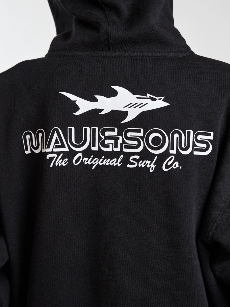 POLERON FZ MAKANA NEGRO INFANTIL MAUI AND SONS - 4