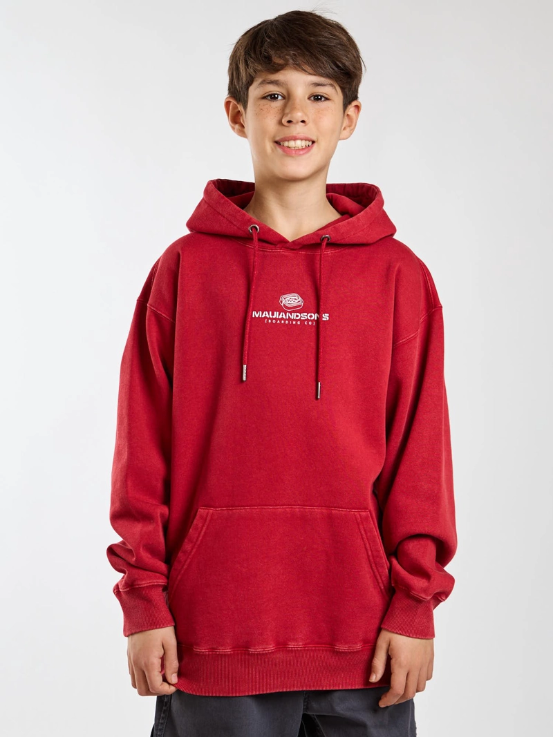 POLERON CANGURO KOKUA ROJO INFANTIL MAUI AND SONS - 1