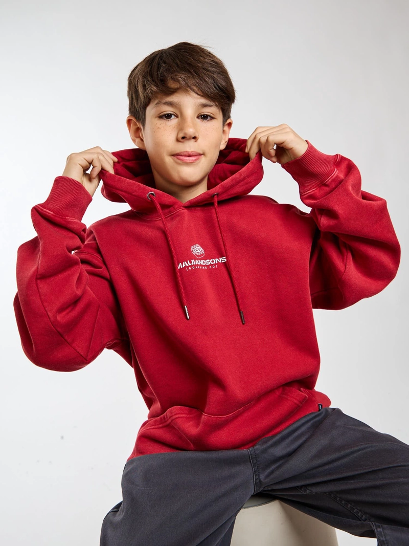 POLERON CANGURO KOKUA ROJO INFANTIL MAUI AND SONS - 7