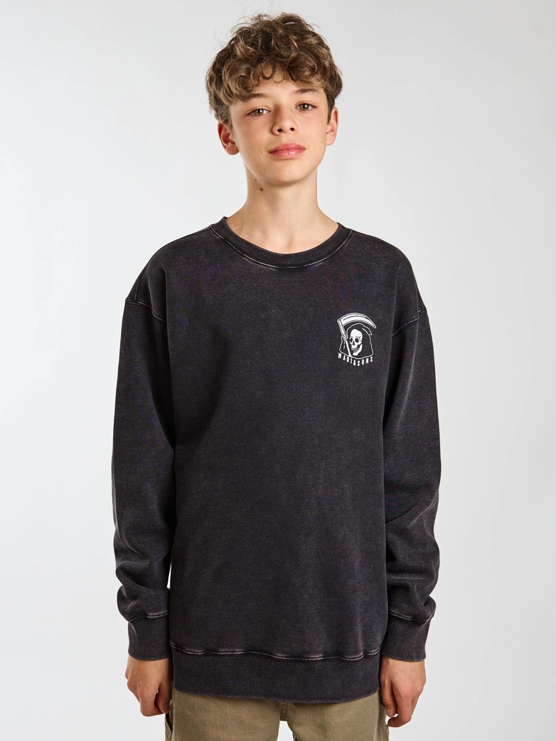 POLERON CR OHANA NEGRO INFANTIL MAUI AND SONS - 1