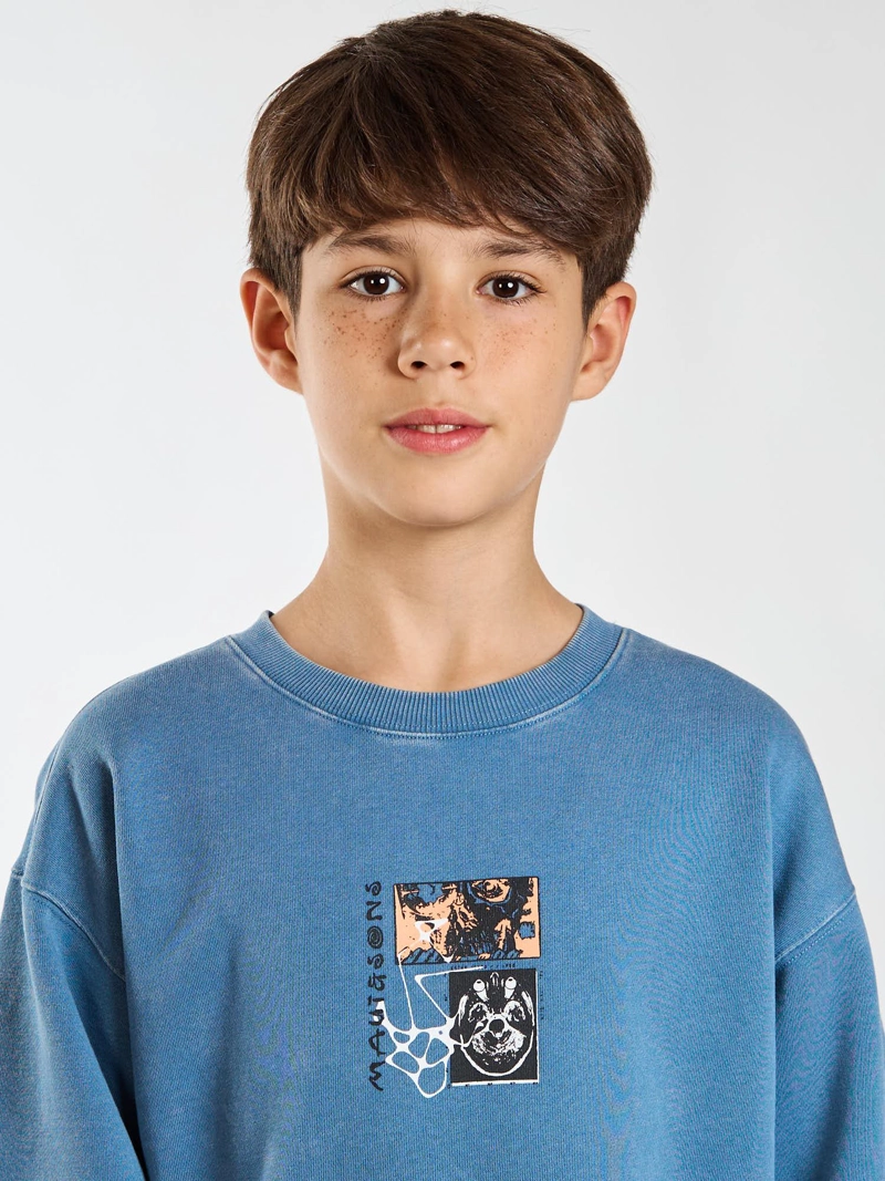 POLERON CR NOHO CELESTE INFANTIL MAUI AND SONS - 5
