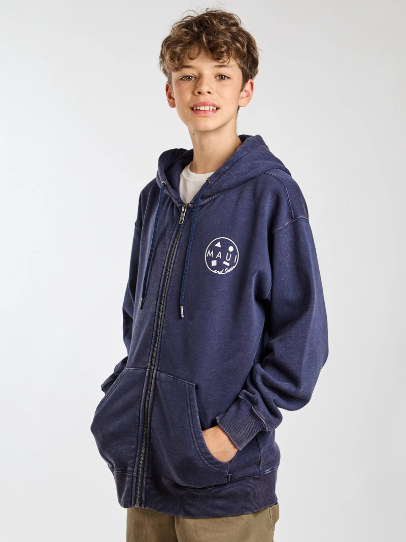 POLERON FZ PALI AZUL INFANTIL MAUI AND SONS - 6