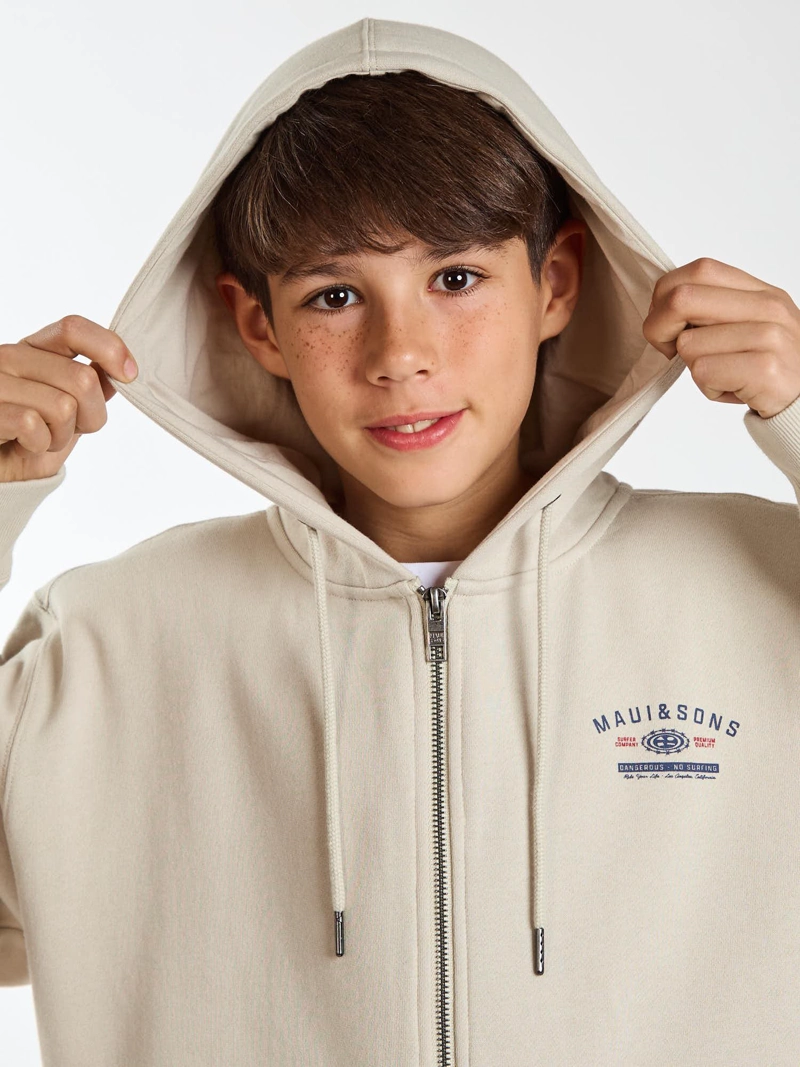 POLERON FZ HONU BLANCO INFANTIL MAUI AND SONS - 5