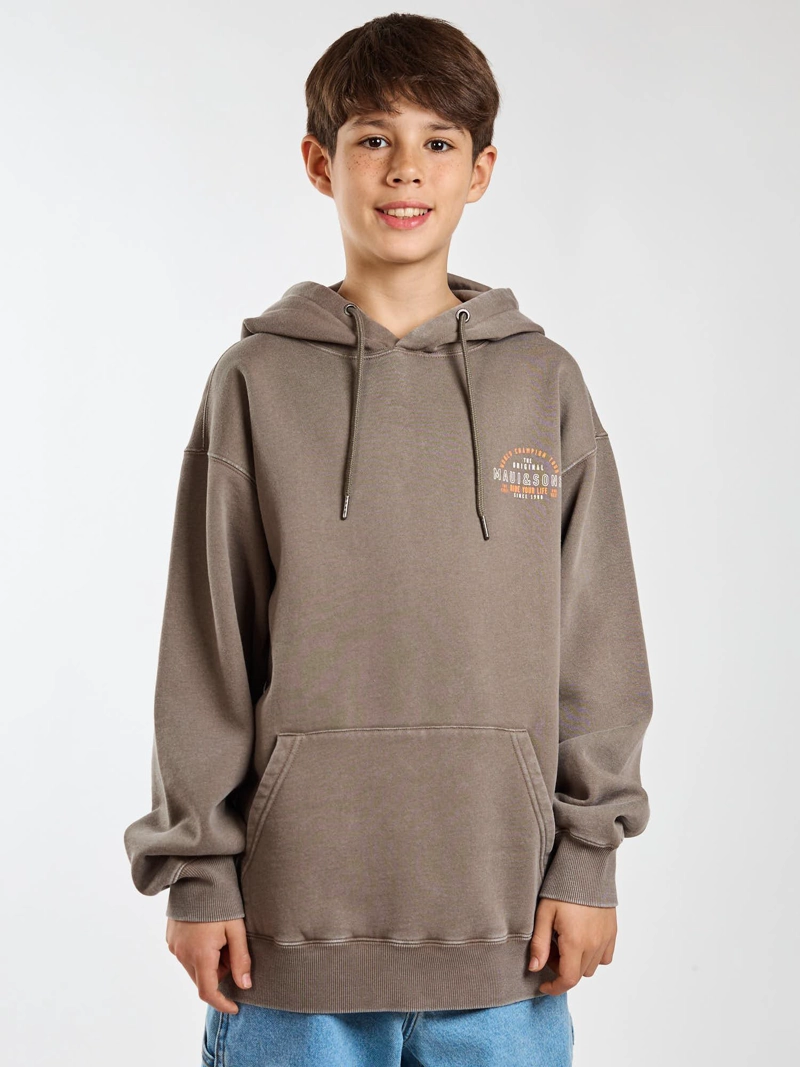 POLERON CANGURO SHAKA CAFE  INFANTIL MAUI AND SONS - 1