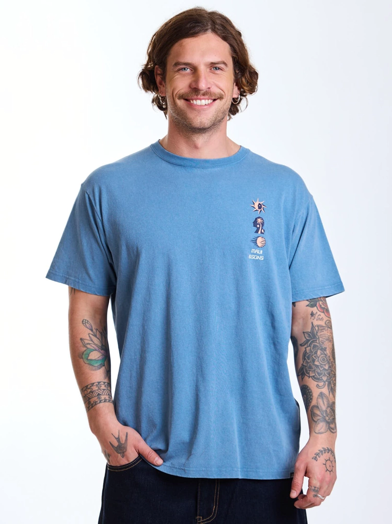 POLERA MC SUN CELESTE HOMBRE MAUI AND SONS - 1