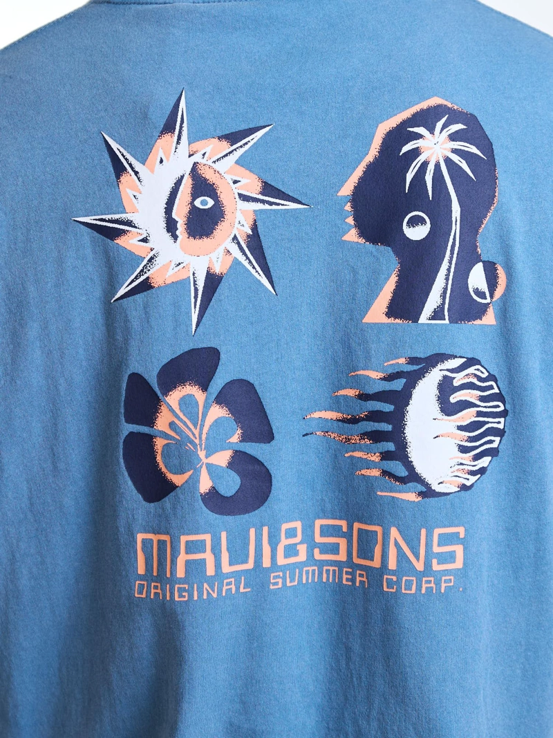 POLERA MC SUN CELESTE HOMBRE MAUI AND SONS - 4