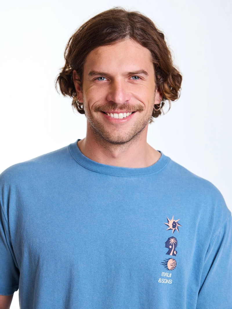 POLERA MC SUN CELESTE HOMBRE MAUI AND SONS - 5