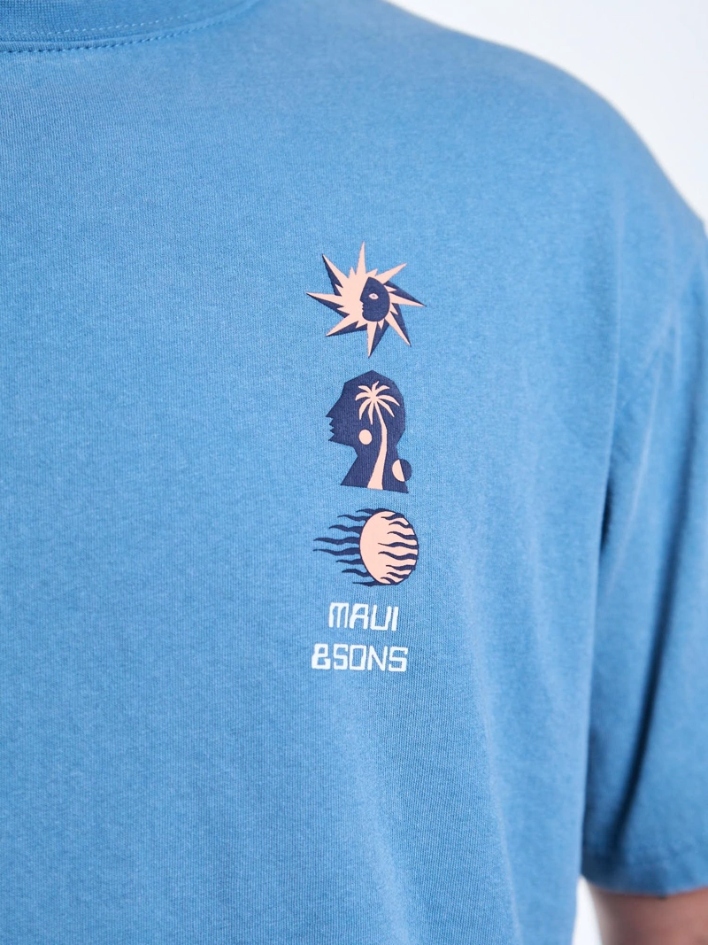 POLERA MC SUN CELESTE HOMBRE MAUI AND SONS - 6