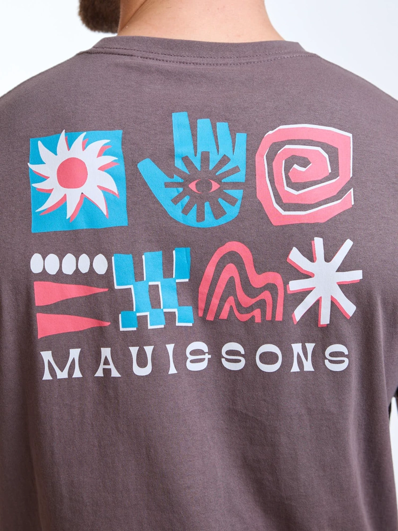 POLERA MC ALOHA CAFE  HOMBRE MAUI AND SONS - 4