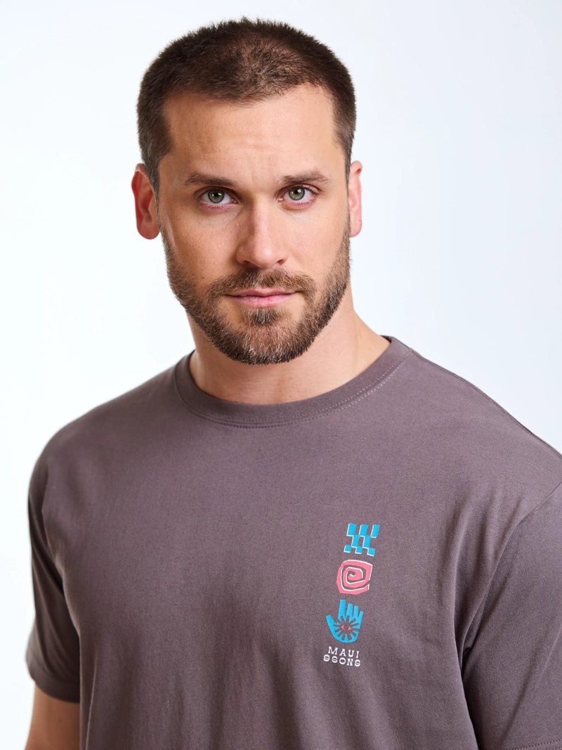 POLERA MC ALOHA CAFE  HOMBRE MAUI AND SONS - 5