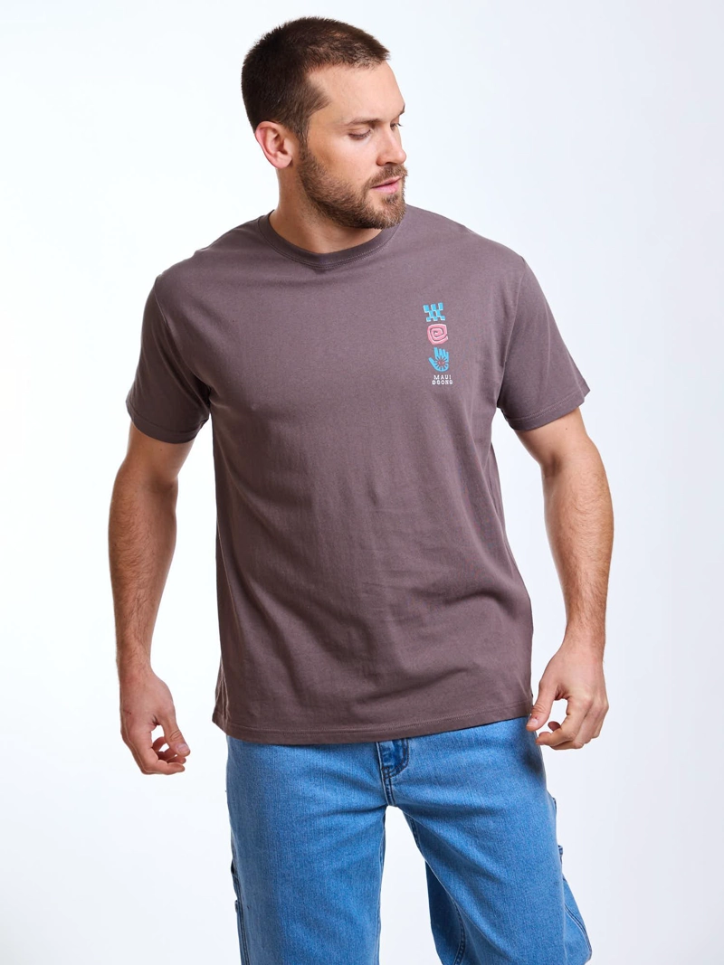 POLERA MC ALOHA CAFE  HOMBRE MAUI AND SONS - 7