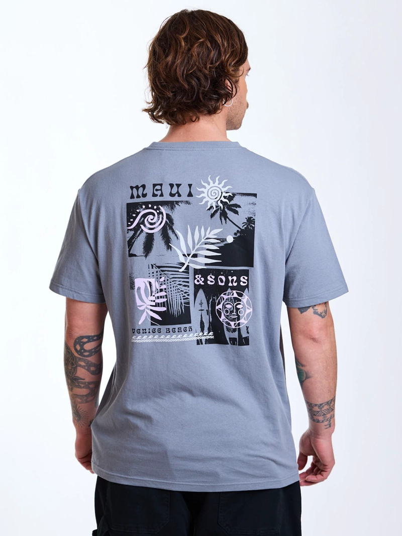 POLERA MC VENICE GRIS HOMBRE MAUI AND SONS - 2