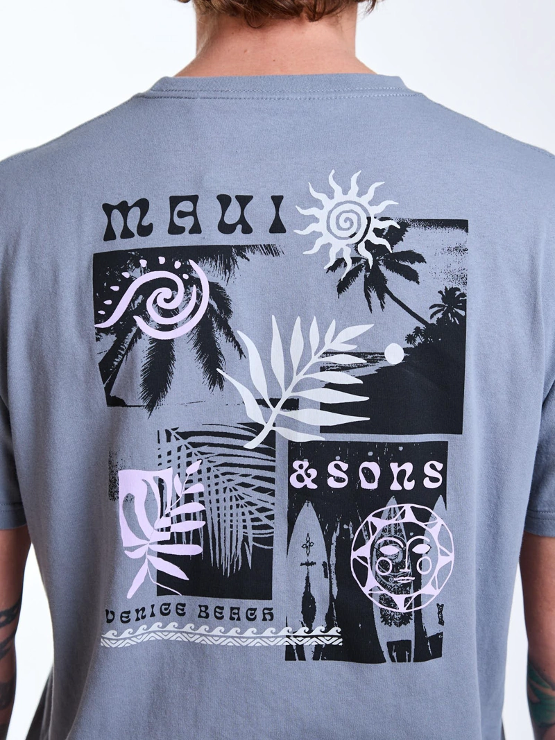 POLERA MC VENICE GRIS HOMBRE MAUI AND SONS - 4