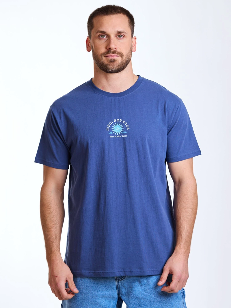 POLERA MC WAVES AZUL HOMBRE MAUI AND SONS - 1