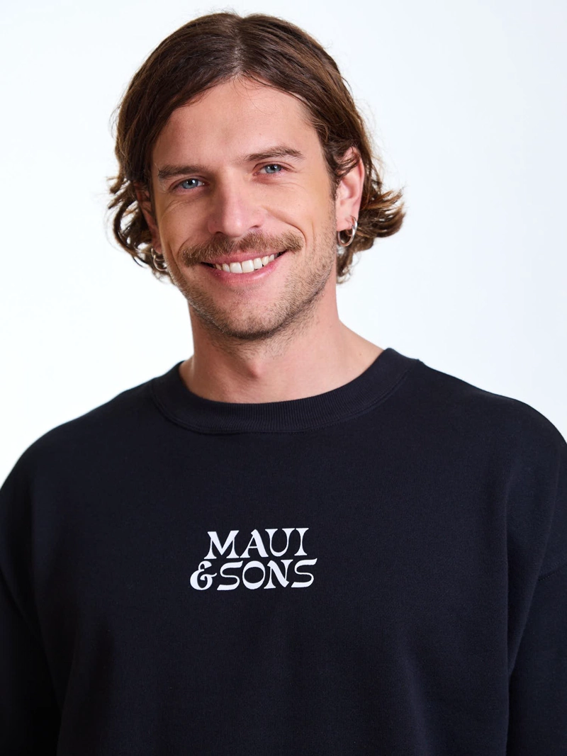 POLERON CR KAHUNA NEGRO HOMBRE MAUI AND SONS - 5