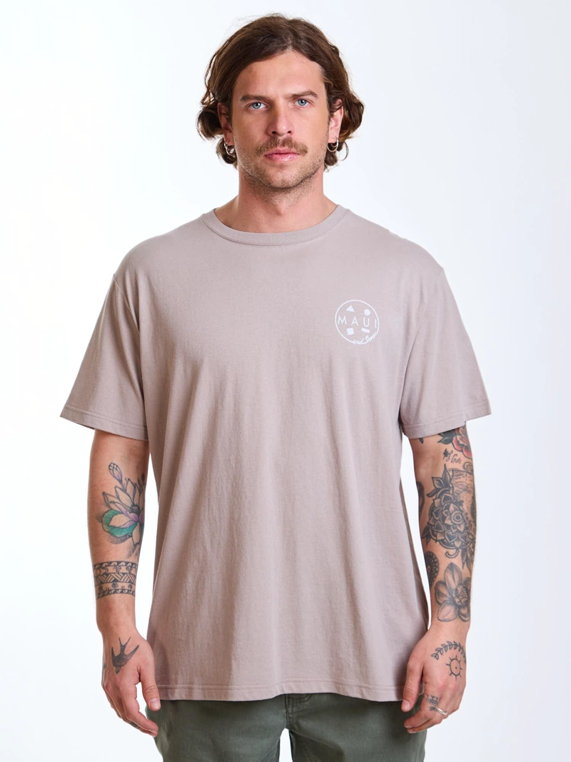 POLERA MC PALMS BEIGE HOMBRE MAUI AND SONS - 1