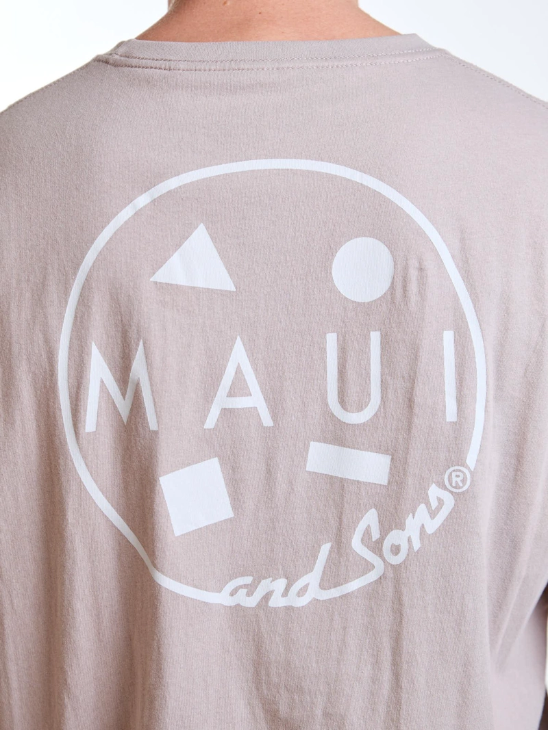 POLERA MC PALMS BEIGE HOMBRE MAUI AND SONS - 4