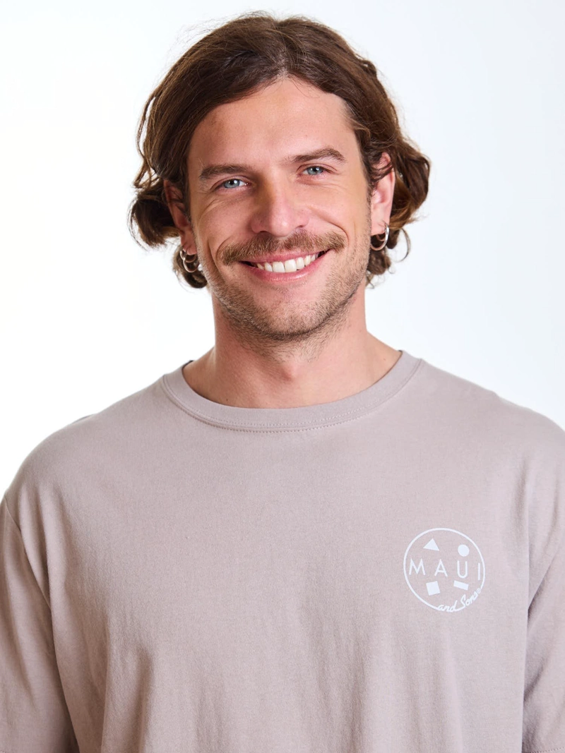 POLERA MC PALMS BEIGE HOMBRE MAUI AND SONS - 5