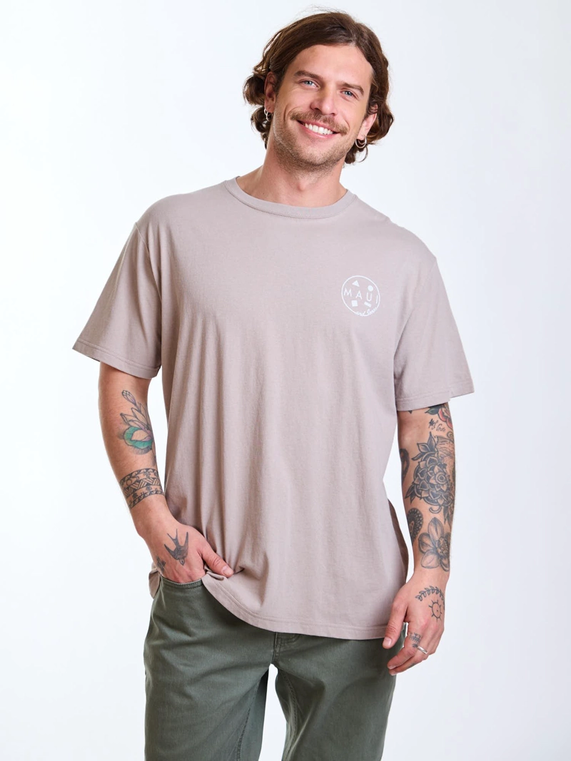 POLERA MC PALMS BEIGE HOMBRE MAUI AND SONS - 6