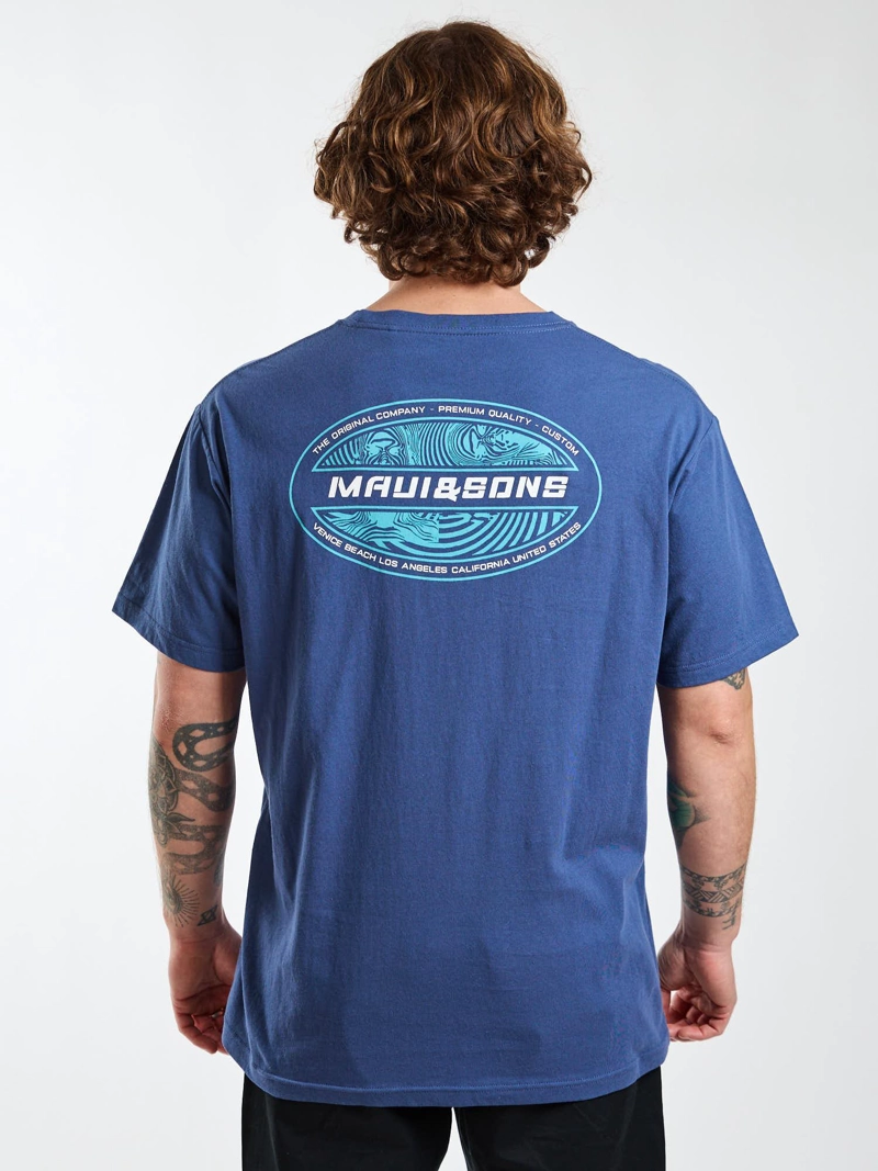 POLERA MC DRIFT AZUL HOMBRE MAUI AND SONS - 2
