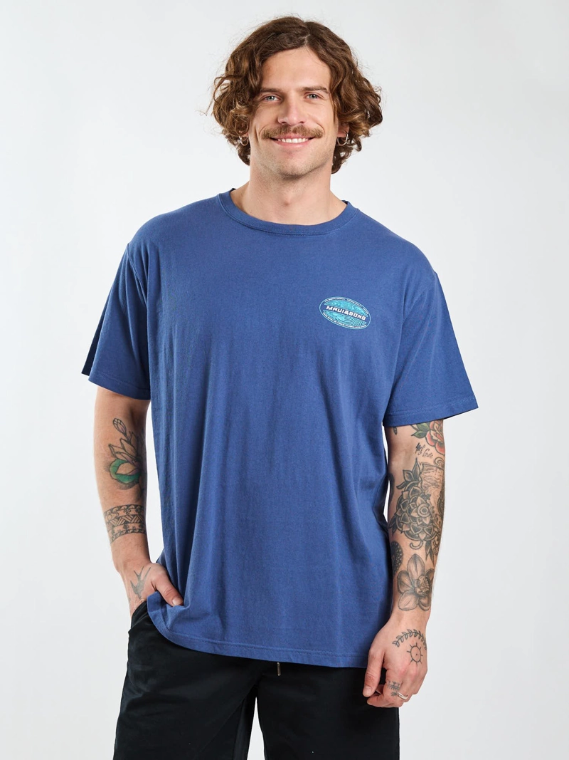 POLERA MC DRIFT AZUL HOMBRE MAUI AND SONS - 7