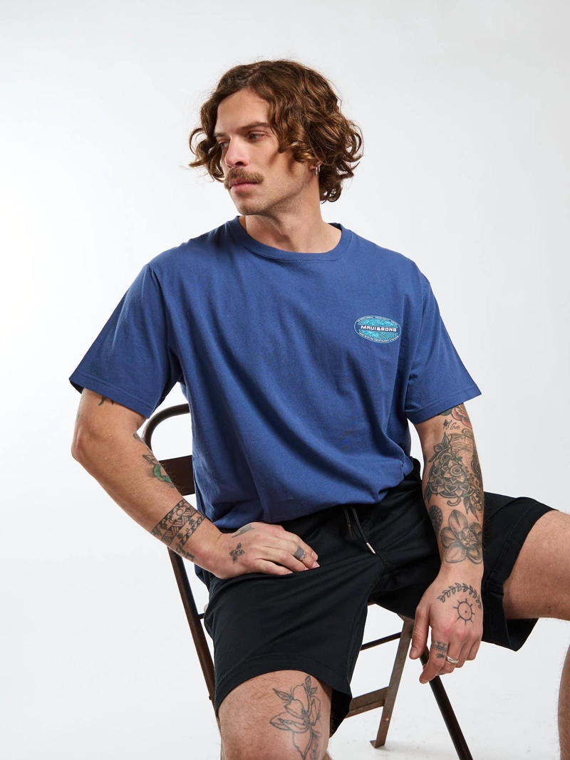 POLERA MC DRIFT AZUL HOMBRE MAUI AND SONS - 8