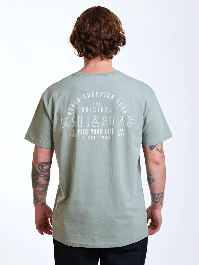POLERA MC RIDE VERDE HOMBRE MAUI AND SONS - 2
