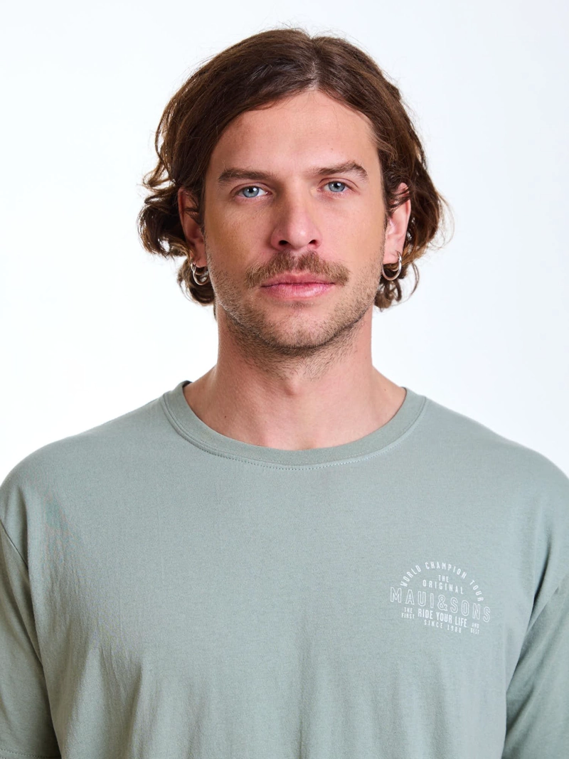 POLERA MC RIDE VERDE HOMBRE MAUI AND SONS - 5
