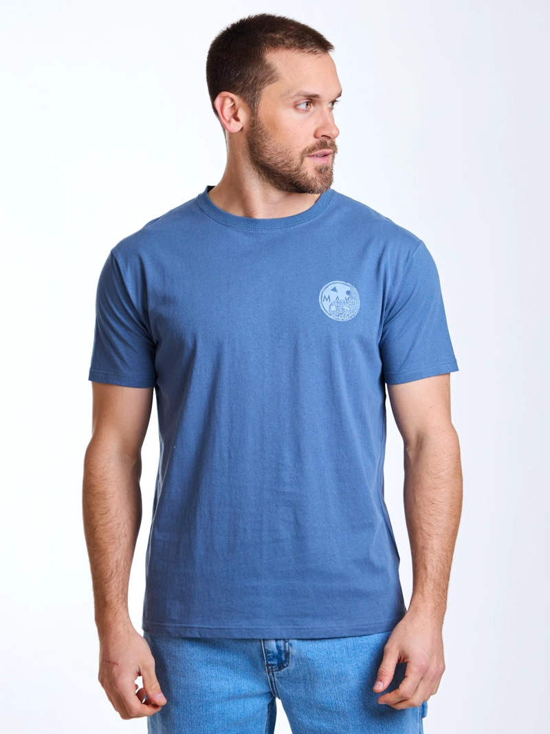 POLERA MC BREEZE AZUL HOMBRE MAUI AND SONS - 1