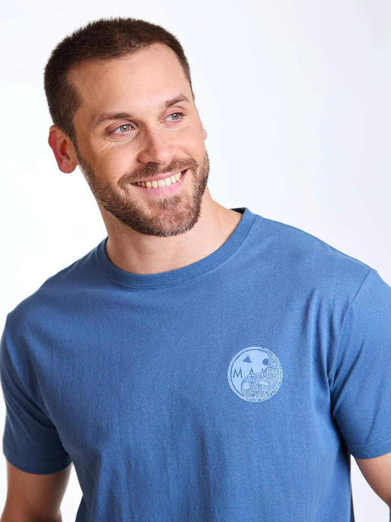 POLERA MC BREEZE AZUL HOMBRE MAUI AND SONS - 5