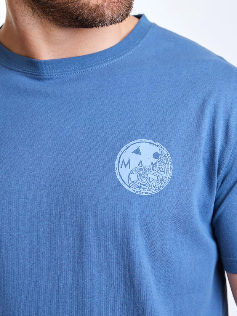 POLERA MC BREEZE AZUL HOMBRE MAUI AND SONS - 6