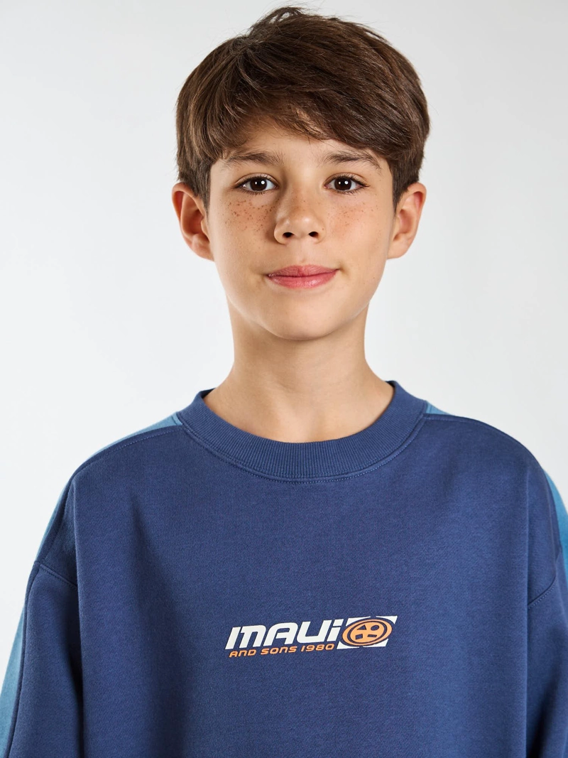 POLERON CR MOKU AZUL INFANTIL MAUI AND SONS - 4
