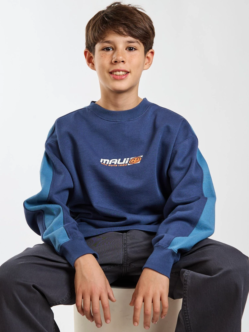 POLERON CR MOKU AZUL INFANTIL MAUI AND SONS - 7
