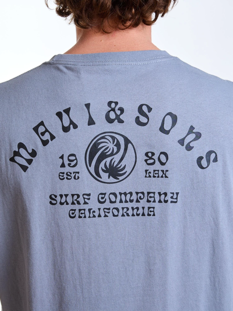 POLERA MC VIBES GRIS HOMBRE MAUI AND SONS - 4
