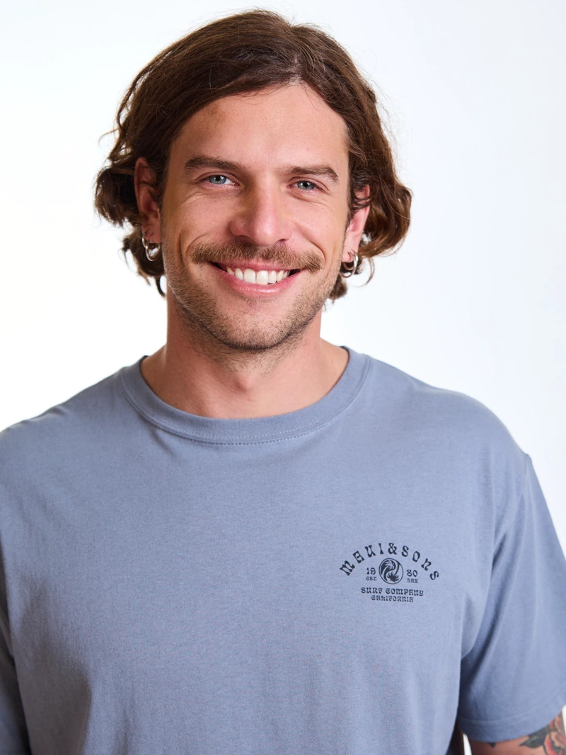 POLERA MC VIBES GRIS HOMBRE MAUI AND SONS - 5