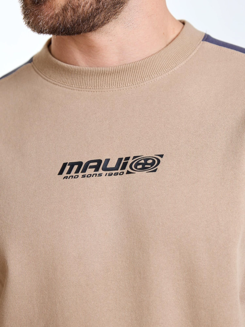 POLERON CR HIGHWAY BEIGE HOMBRE MAUI AND SONS - 5