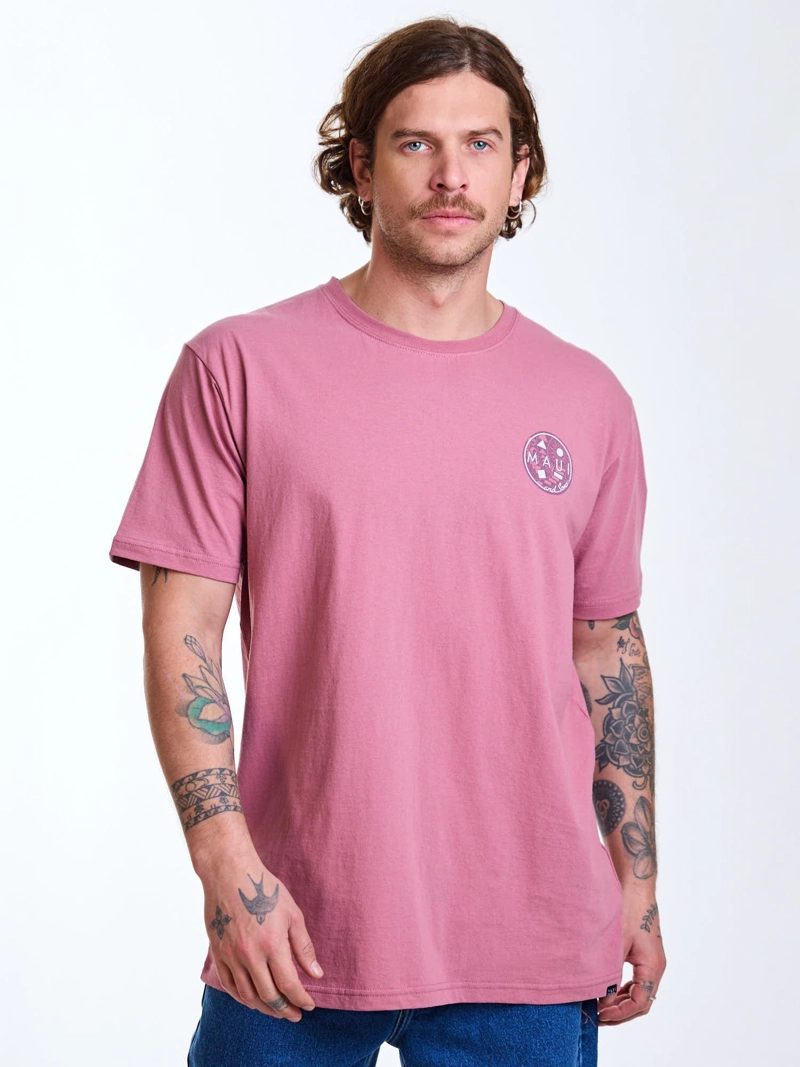 POLERA MC LAGOON ROSADO HOMBRE MAUI AND SONS - 1