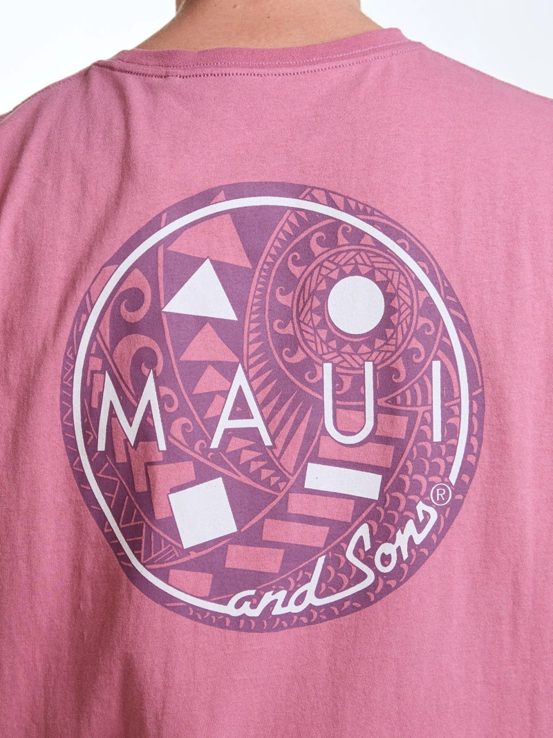 POLERA MC LAGOON ROSADO HOMBRE MAUI AND SONS - 4