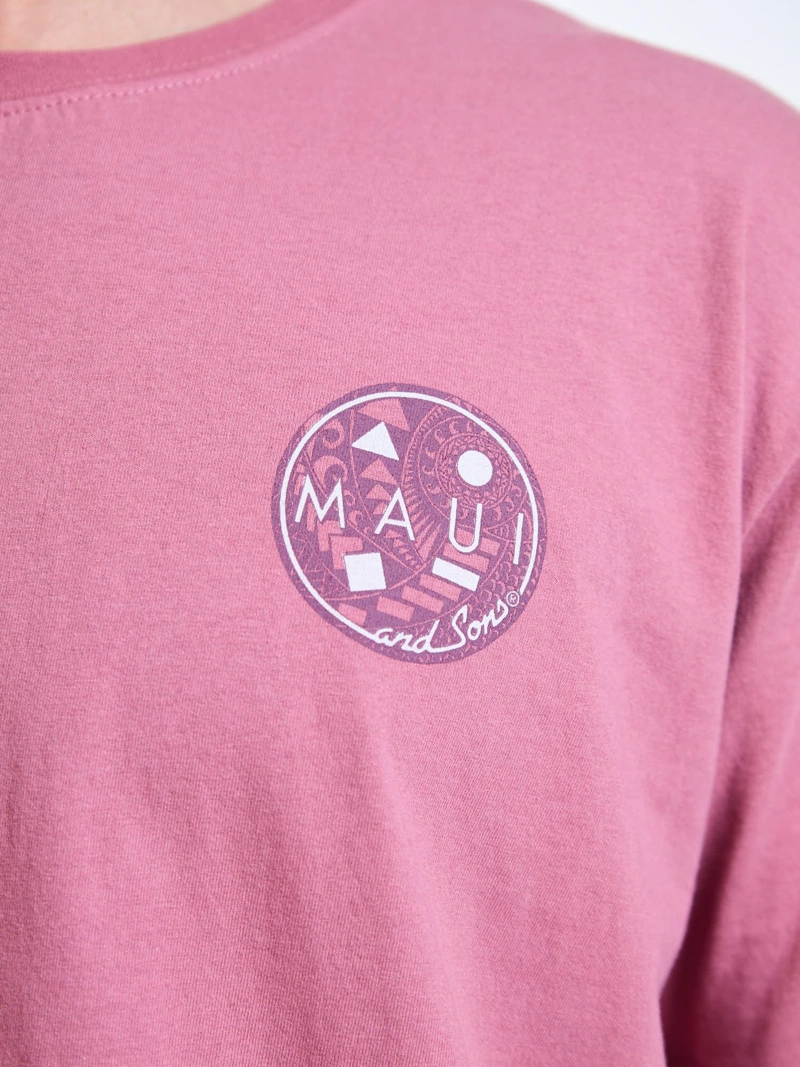 POLERA MC LAGOON ROSADO HOMBRE MAUI AND SONS - 6