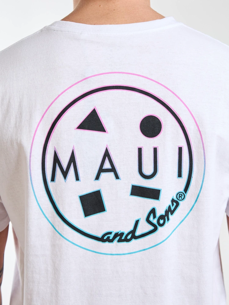 POLERA MC PACIFIC BLANCO HOMBRE MAUI AND SONS - 4