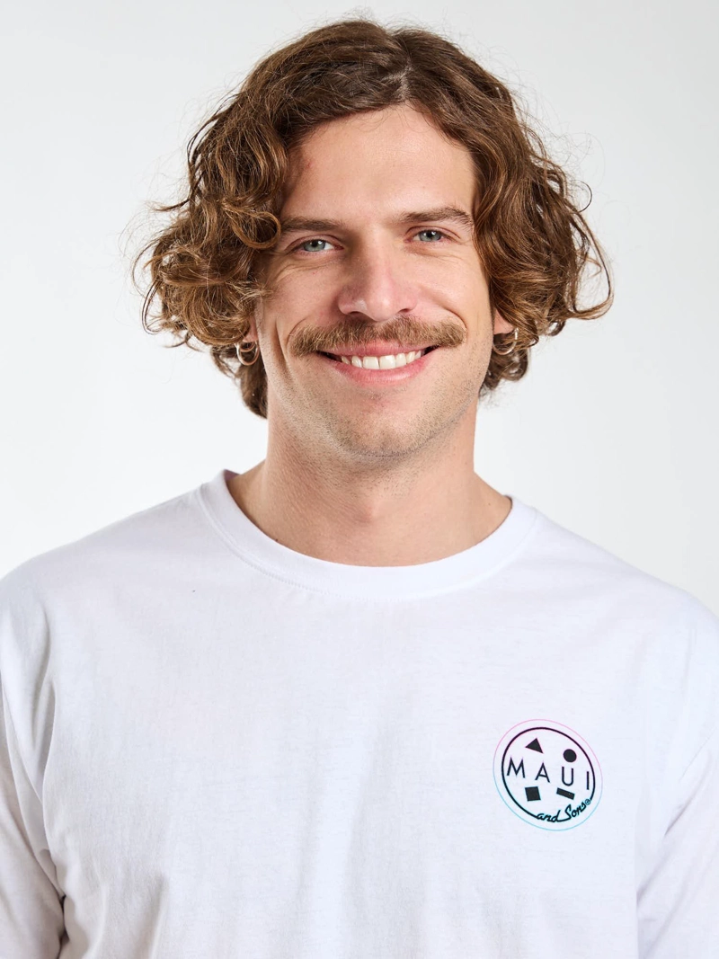 POLERA MC PACIFIC BLANCO HOMBRE MAUI AND SONS - 5