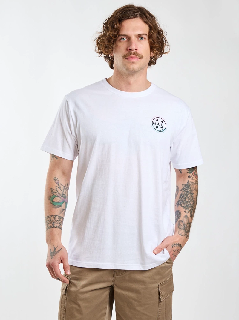 POLERA MC PACIFIC BLANCO HOMBRE MAUI AND SONS - 7