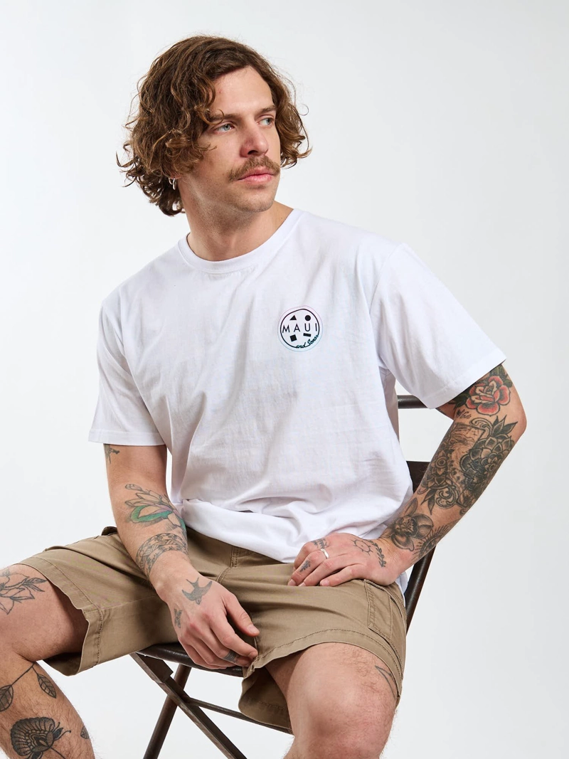 POLERA MC PACIFIC BLANCO HOMBRE MAUI AND SONS - 8