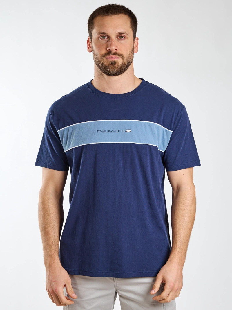 POLERA MC SURF  BLOCK AZUL HOMBRE MAUI AND SONS - 1