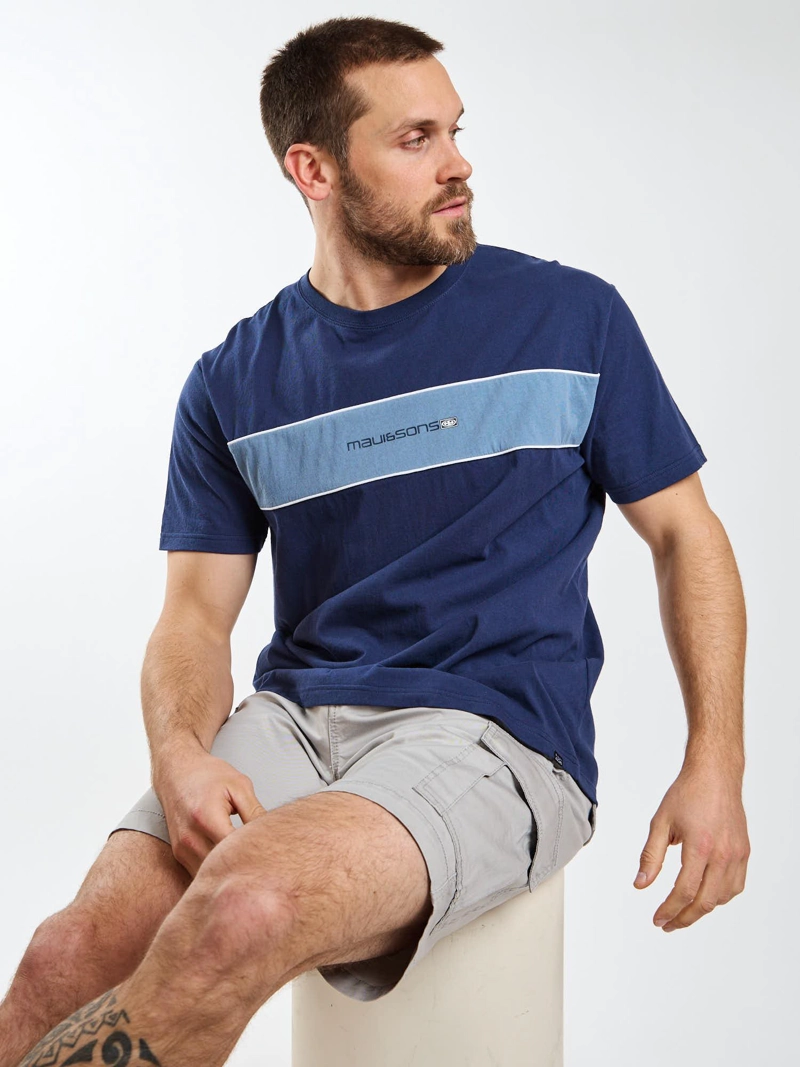 POLERA MC SURF  BLOCK AZUL HOMBRE MAUI AND SONS - 7