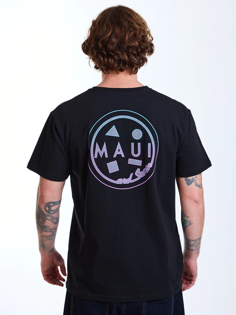 POLERA MC PACIFIC NEGRO HOMBRE MAUI AND SONS - 2